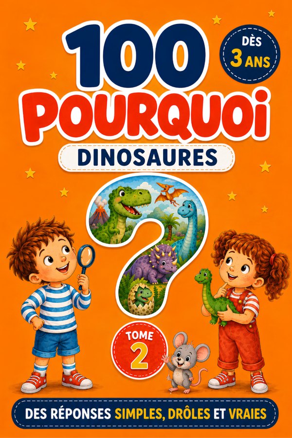 Couverture — 100 Pourquoi des Dinosaures